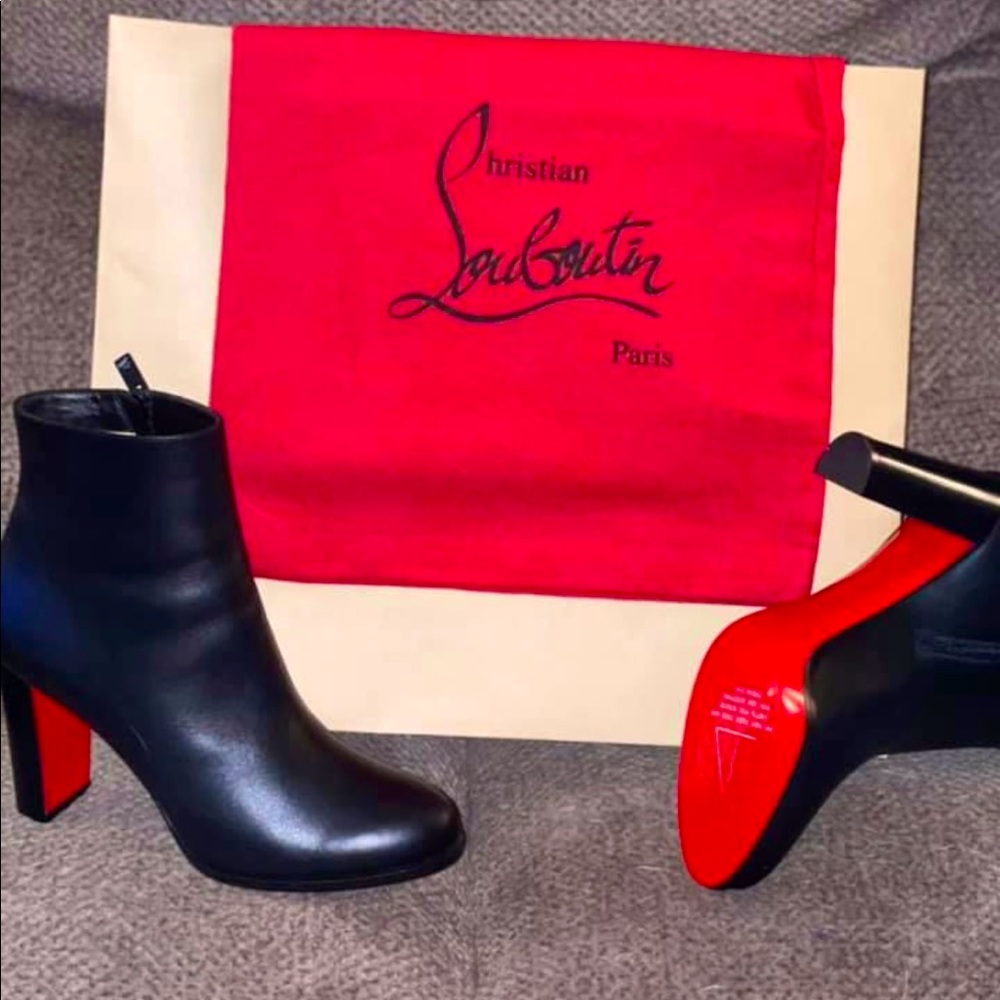 Christian Louboutin Paris Black Boots